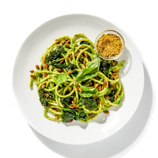 Green Pesto Bucatini