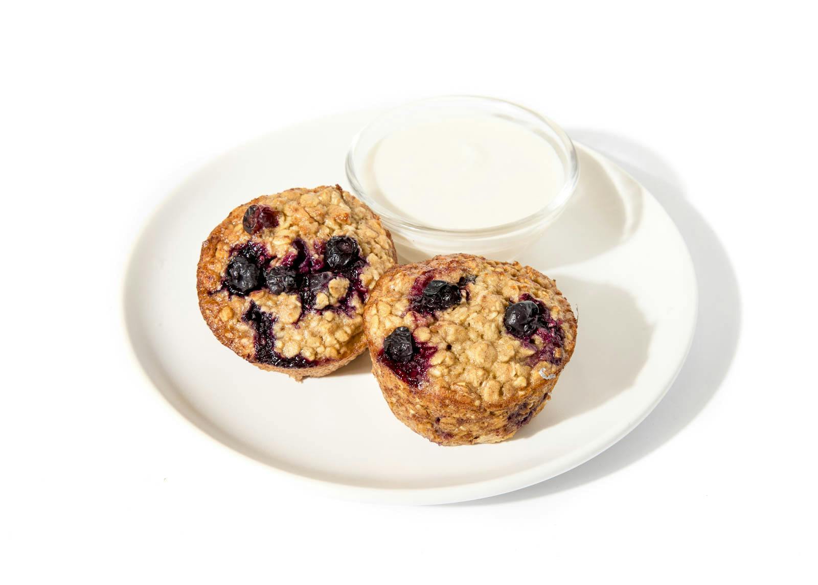 Banana Blueberry Oatmeal Cups