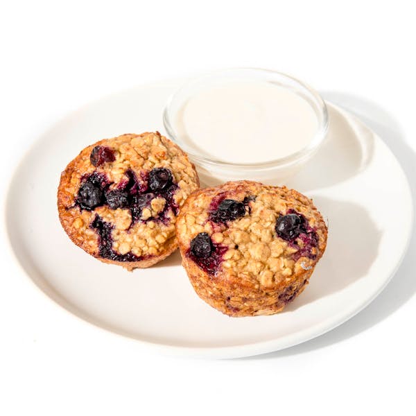 Banana Blueberry Oatmeal Cups