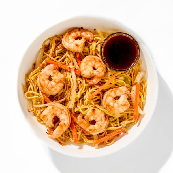 Soy-Roasted Shrimp Chow Mein