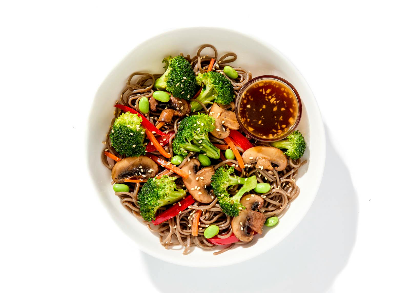 Sesame-Garlic Noodle Bowl