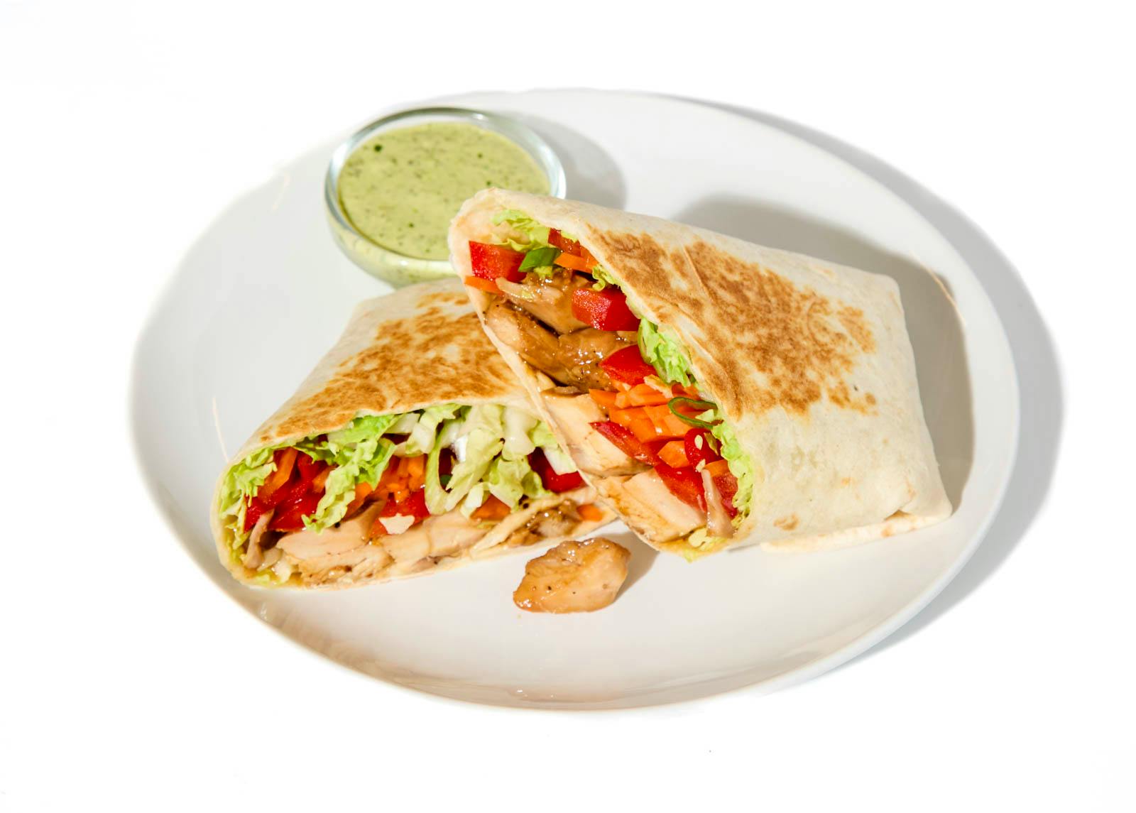 Soy-Glazed Chicken Wrap