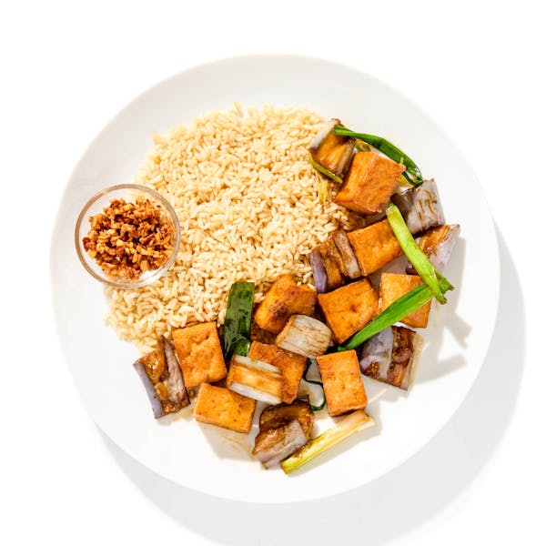 Garlic Tofu & Eggplant
