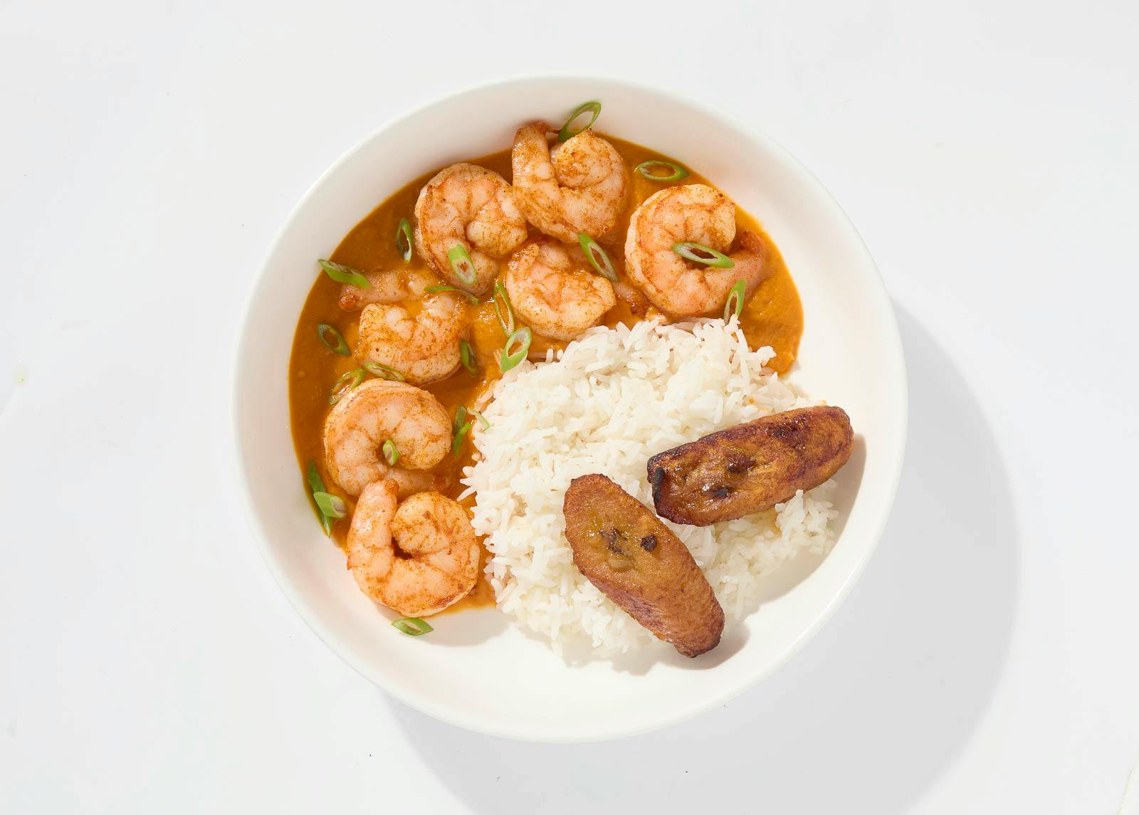 Spiced Shrimp with Jollof Rice