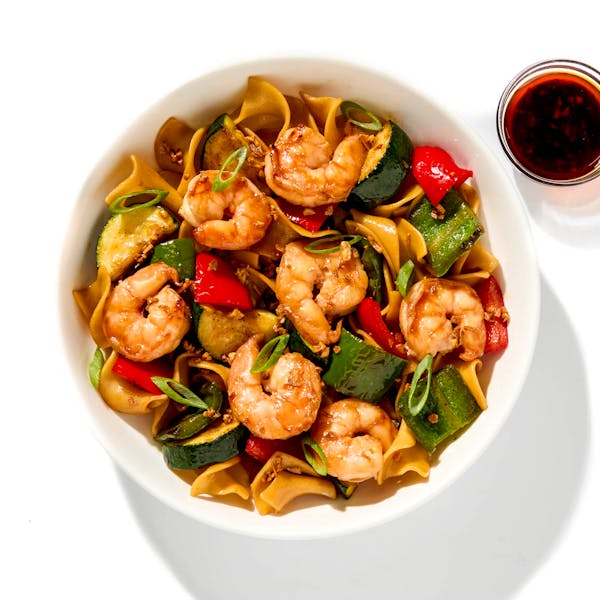 Garlic-Soy Shrimp Noodles
