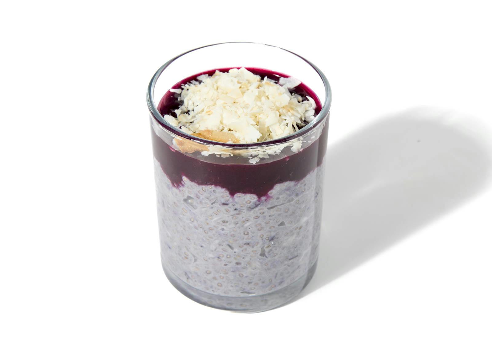 Blueberry-Chia Vegan Overnight Oats