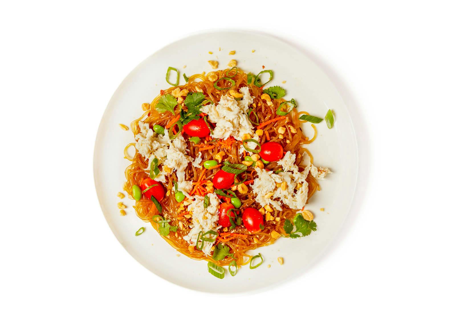 Cold Glass Noodle Salad with Crab