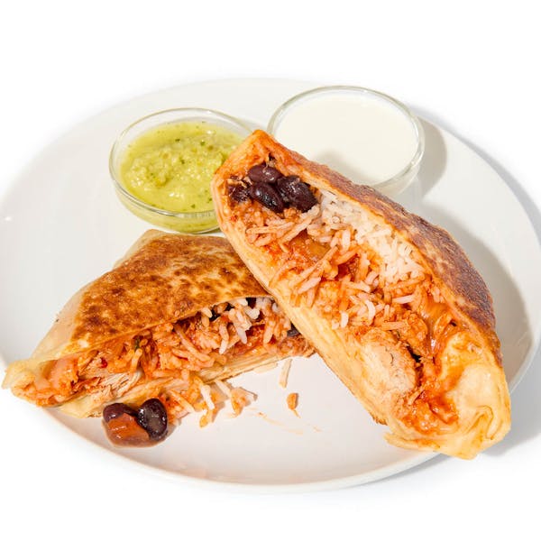 Mission-Style Chicken Burrito