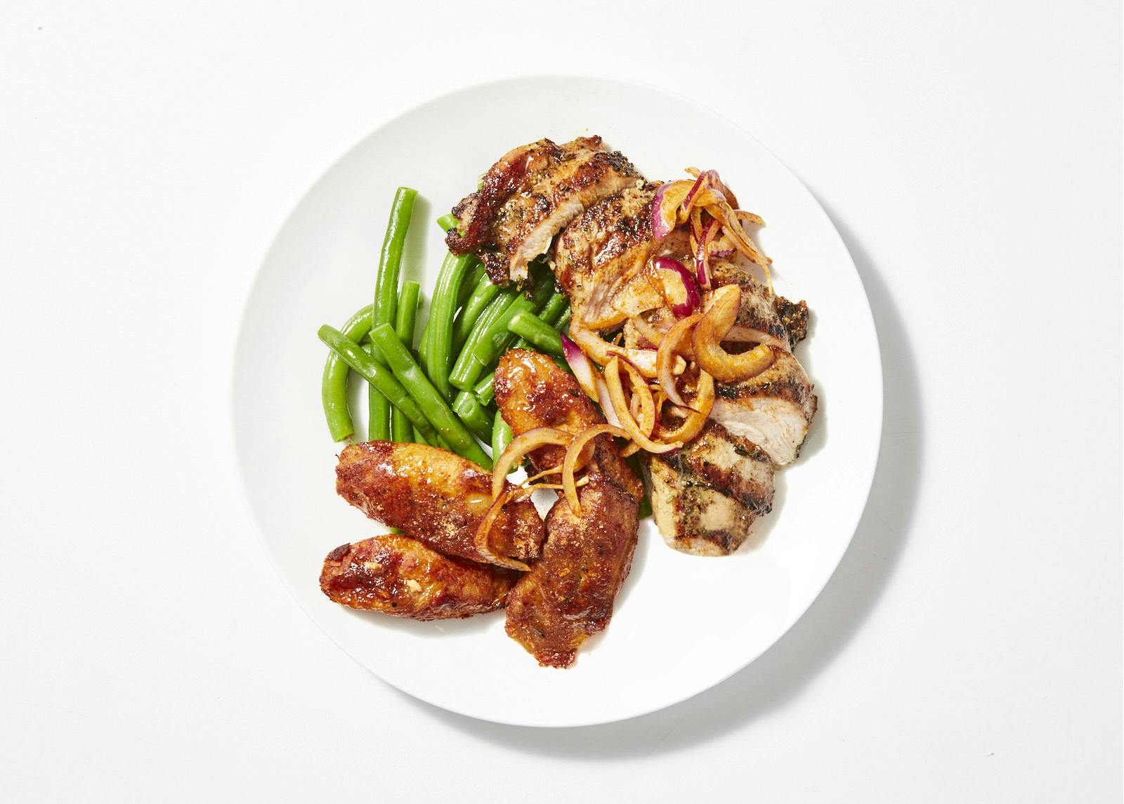 Grilled Chicken Suya with Haricot Vert