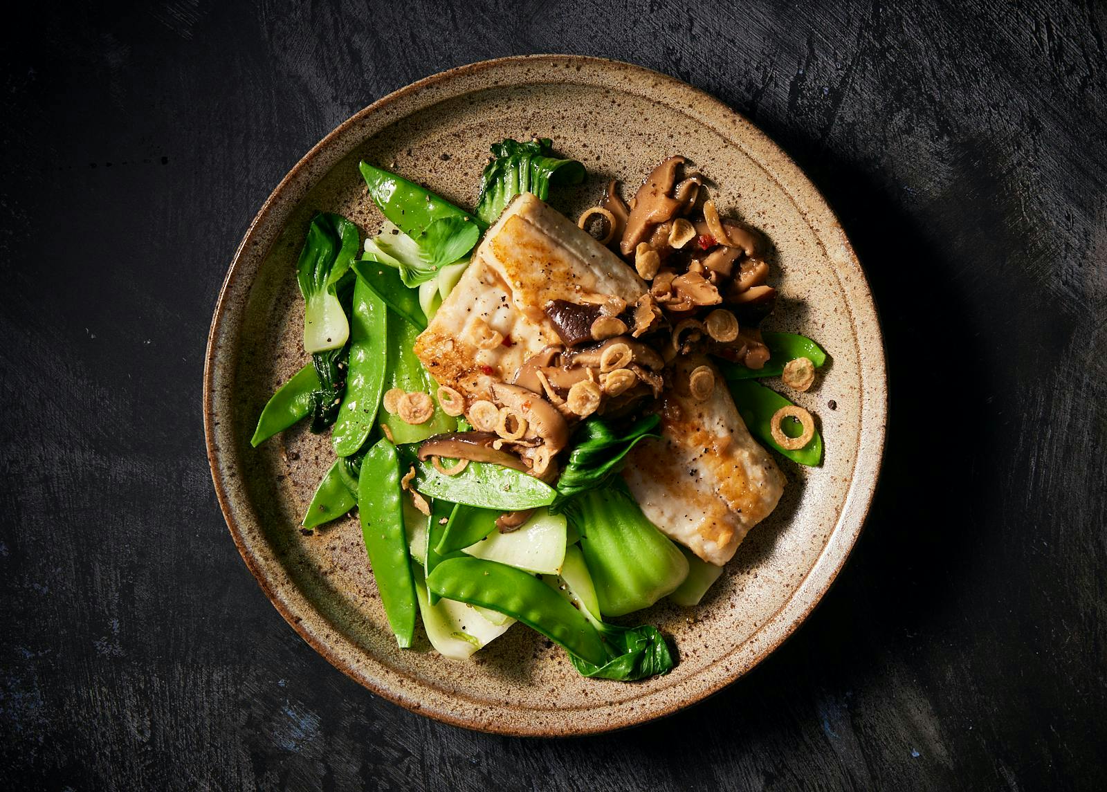 Barramundi in Mushroom XO Sauce