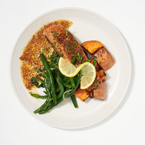 Honey Mustard Grilled Salmon