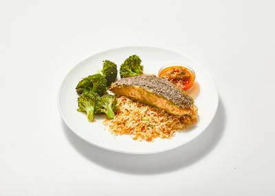 Keto Chia-Crusted Salmon & Chermoula