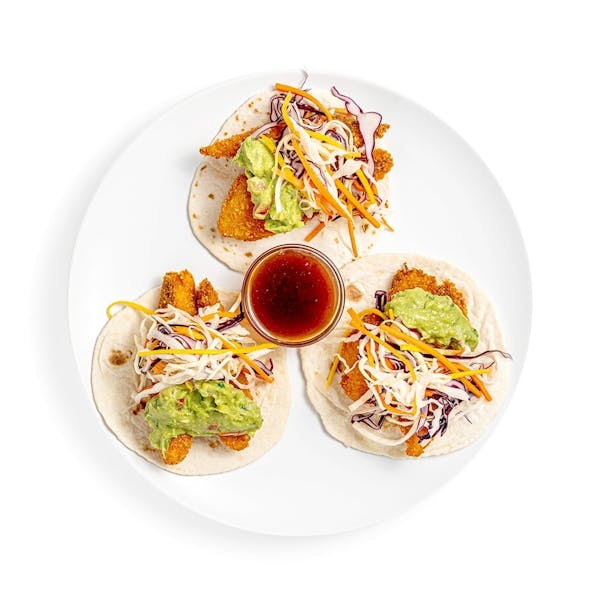 Crispy Tilapia Tacos with Jamaica Sauce