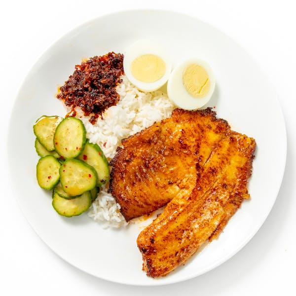 Malaysian Nasi Lemak Fish