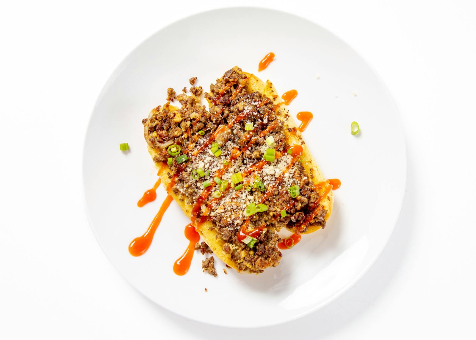 Egg, Beef & Cheese Sandwich (Roti John)