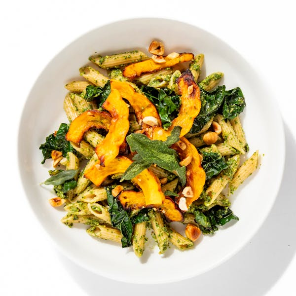 Hazelnut-Sage Pesto Penne