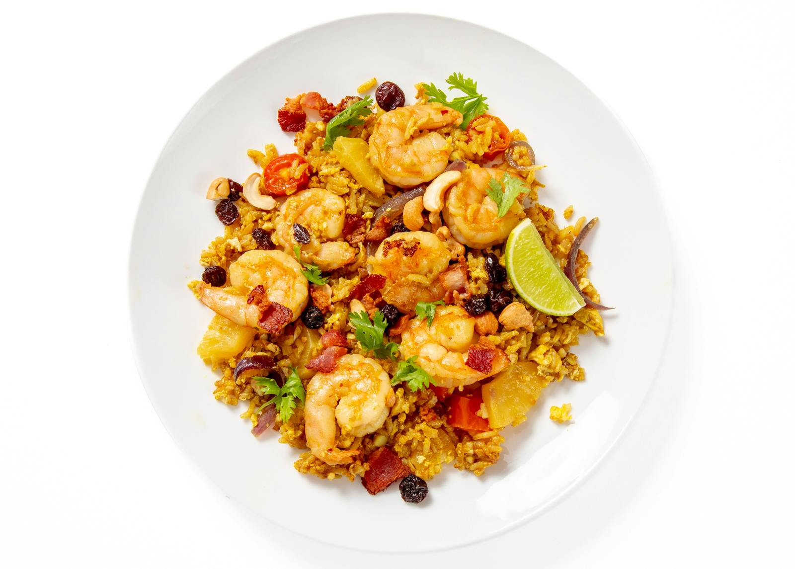 Pineapple Fried Rice with Shrimp & Bacon