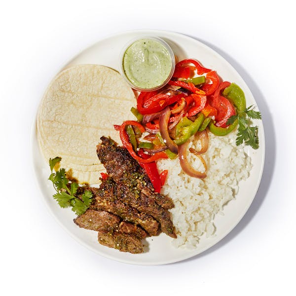 Nikkei-Style Steak Fajita Tacos