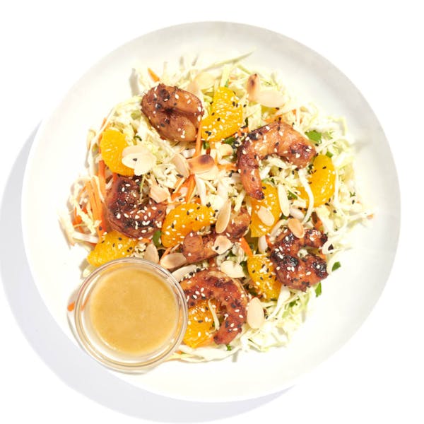 Asian-Inspired Cabbage Salad with Shrimp