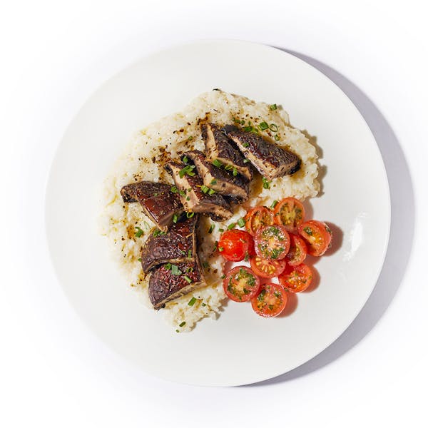 Balsamic Portobellos & Risotto