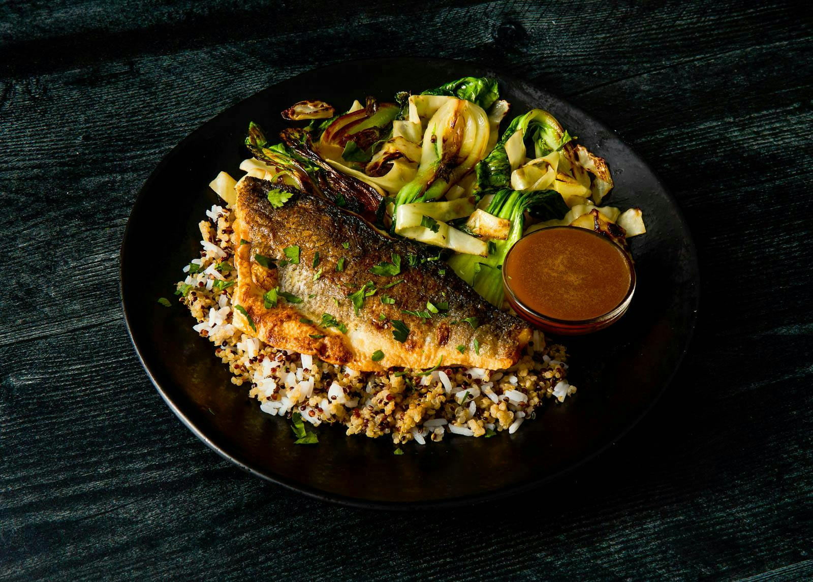 Seared Soy-Butter Barramundi