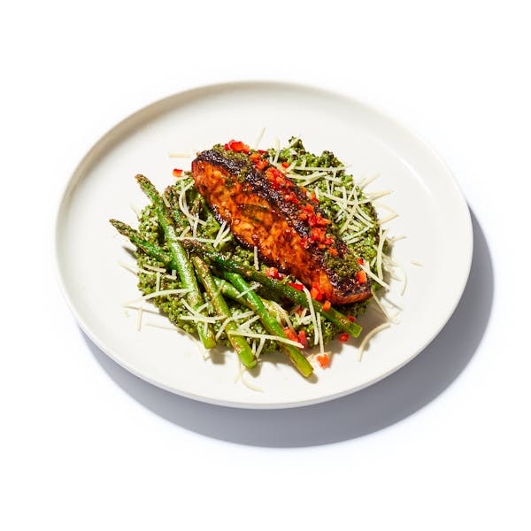 Roasted Aji Panca-Miso Salmon