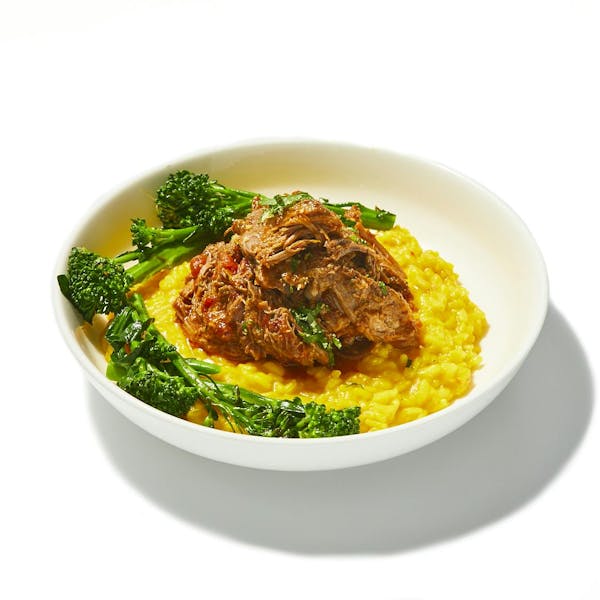 Lamb Ossobuco with Saffron Risotto