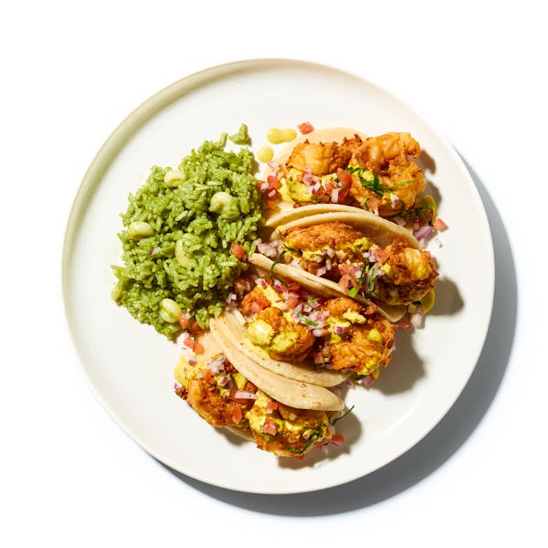 Peruvian Shrimp Tacos