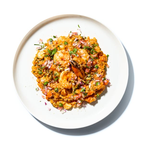 Spicy Peruvian Seafood Paella