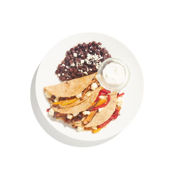 Cheesy Mushroom Quesadilla