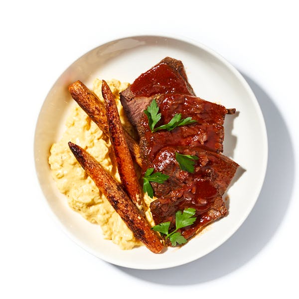 Roast Beef & Rainbow Carrots