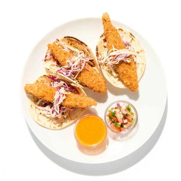 Crispy Salmon Tacos