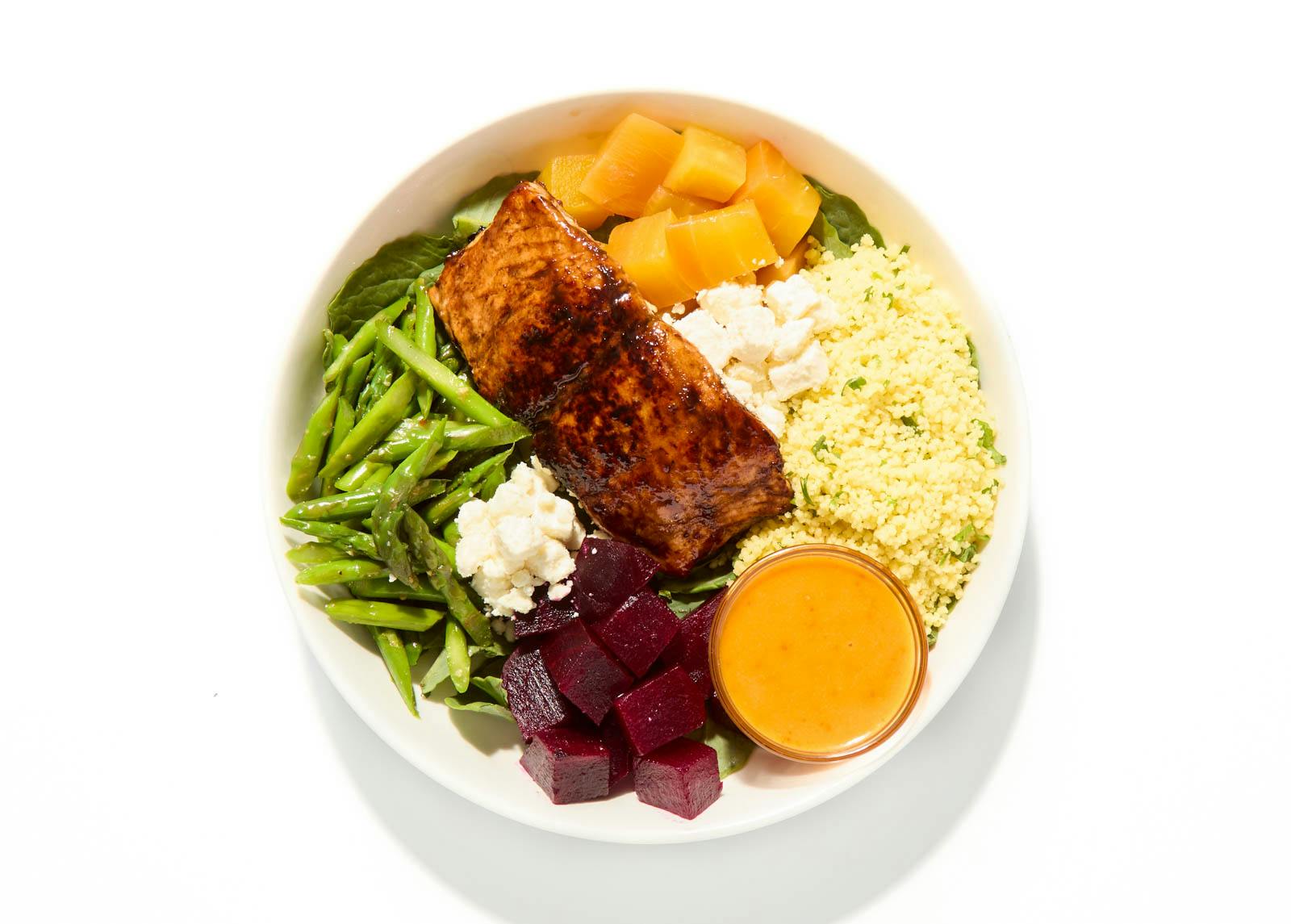 Roasted Salmon and Couscous Bowl