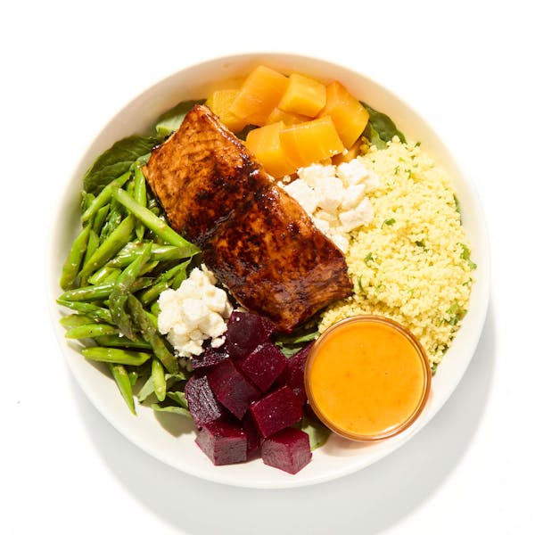 Roasted Salmon and Couscous Bowl