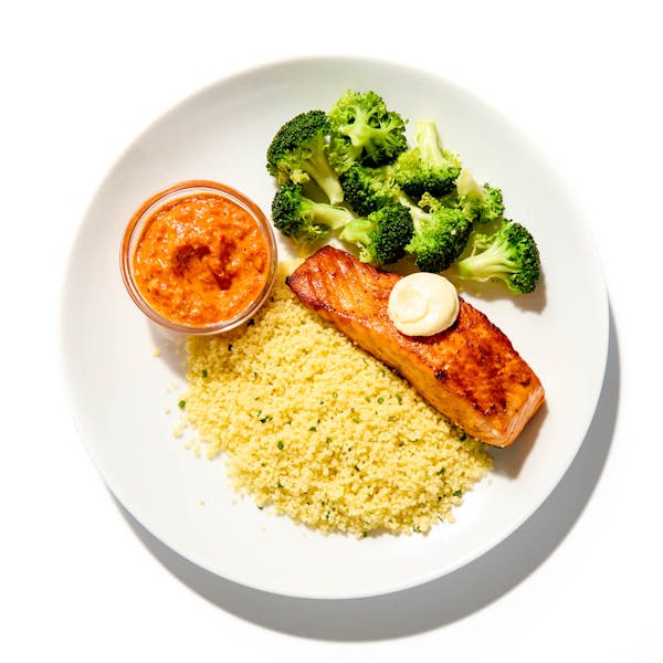 Roasted Salmon & Romesco Sauce