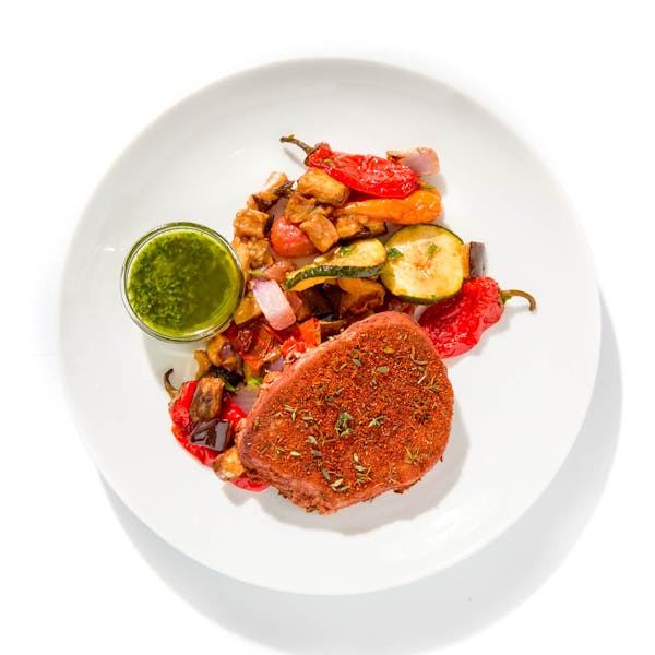 Seared Tuna with Vegetable Ratatouille