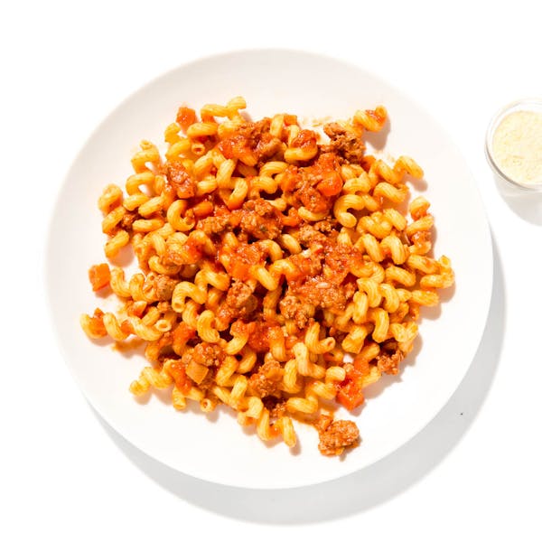 Cavatappi in Spicy Turkey Ragu