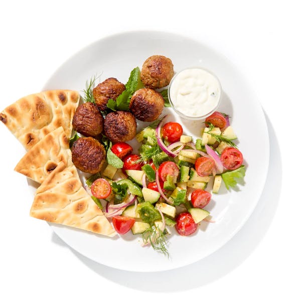 Greek Meatballs with Tzatziki