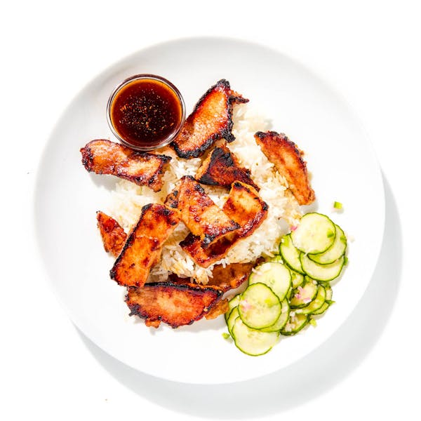 Thai Grilled Pork with Pickled Cucumbers