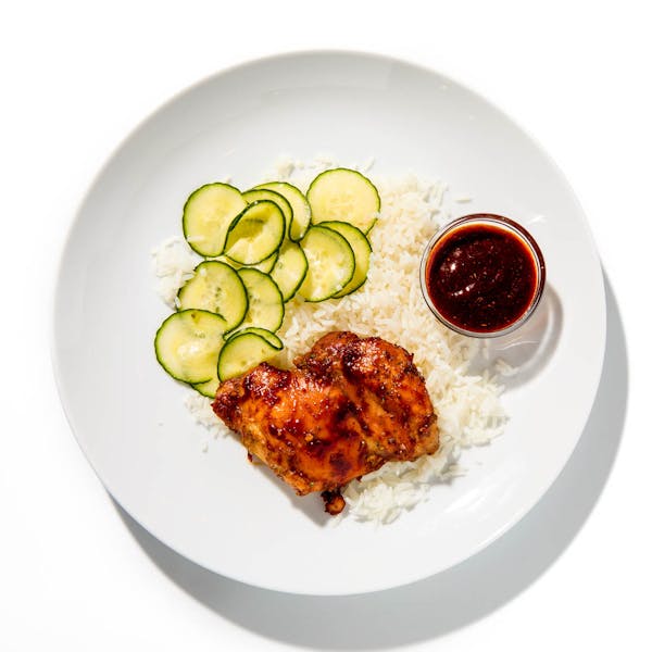 Thai BBQ Chicken with Pickled Cucumbers