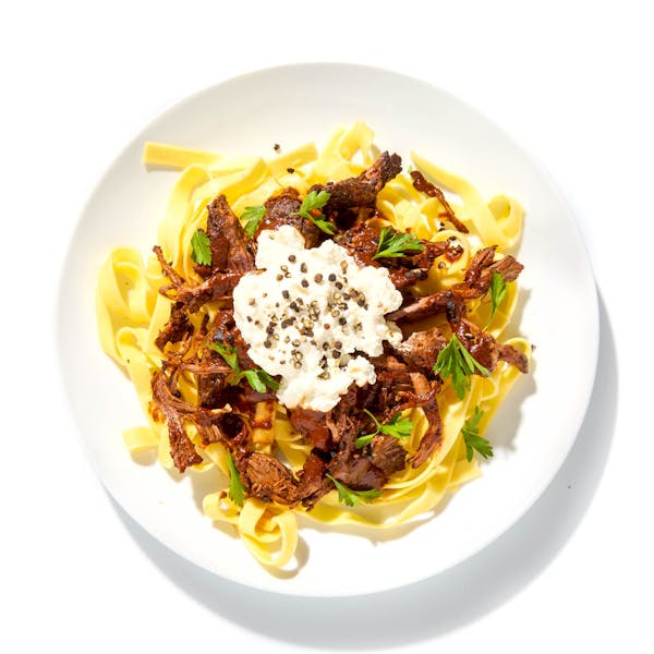 Tagliatelle with Birria Bolognese