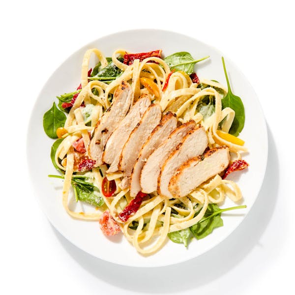 Grilled Chicken Tuscan Fettuccine