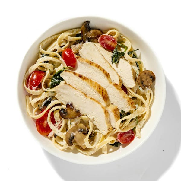 Grilled Chicken Tuscan Fettuccine