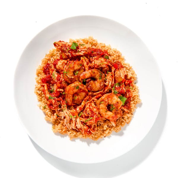 Blue Door’s Shrimp & Chicken Jambalaya