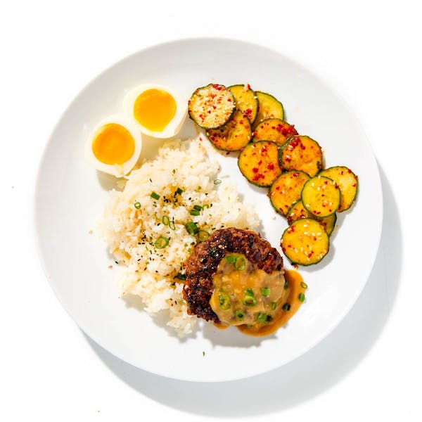 Korean-Spiced ‘Loco Moco’ Beef Patty