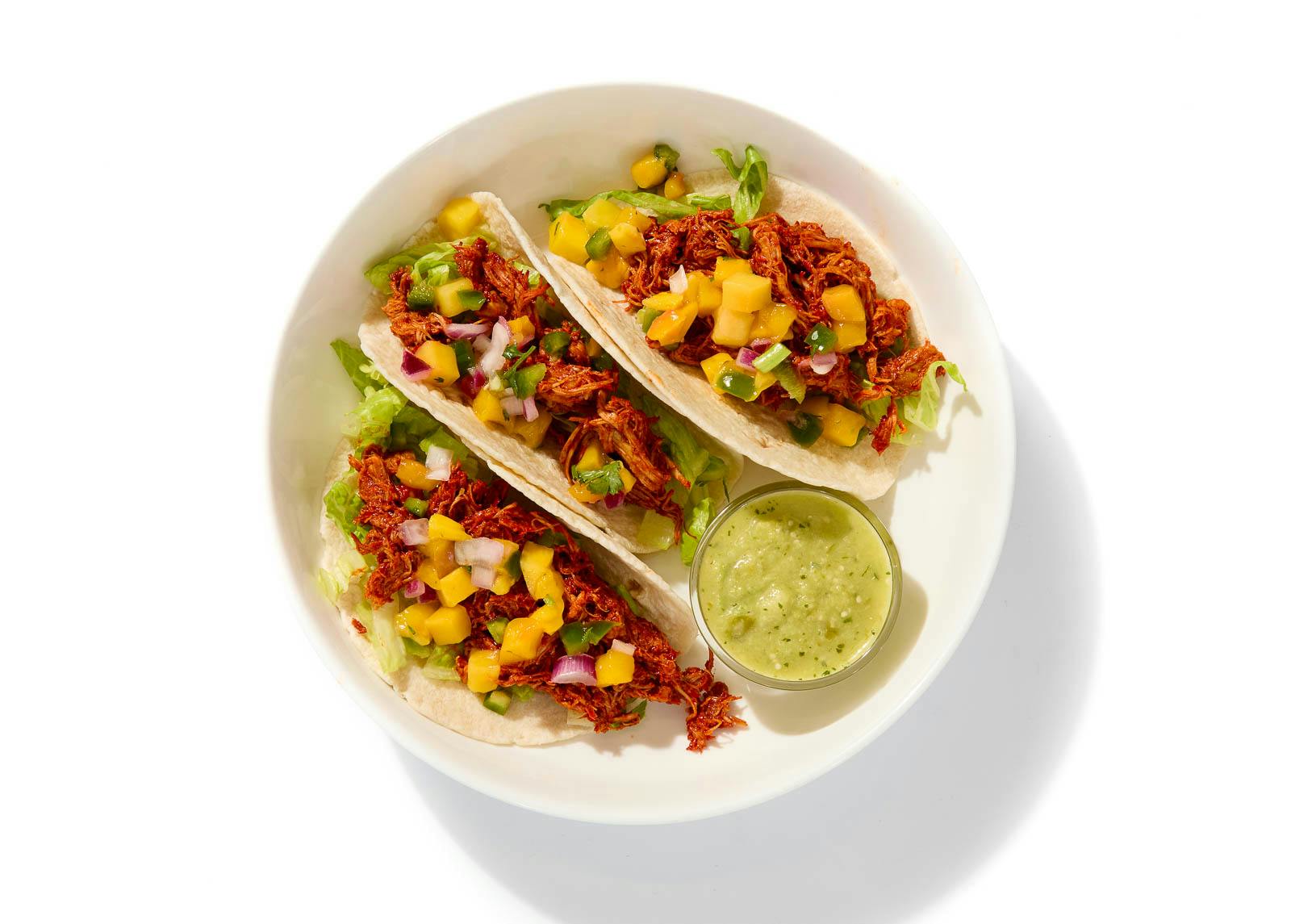 Spicy Pulled Chicken Tacos