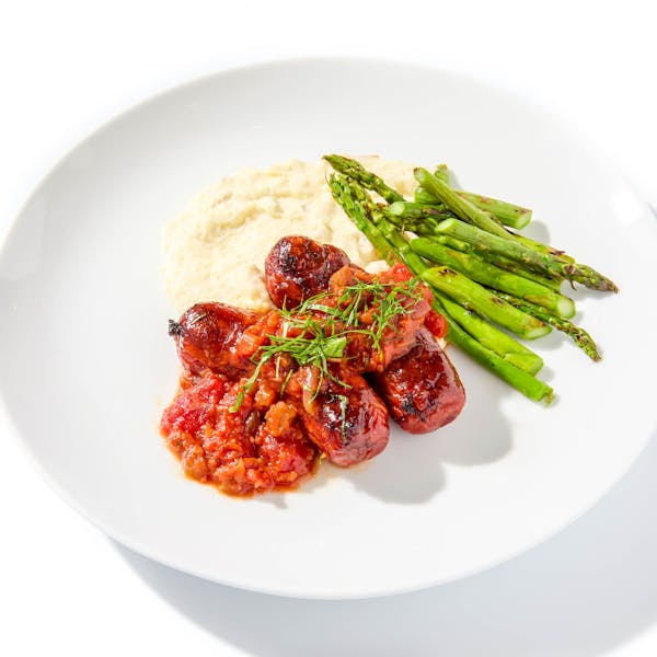 Argentinian Chorizo with Truffle Mash