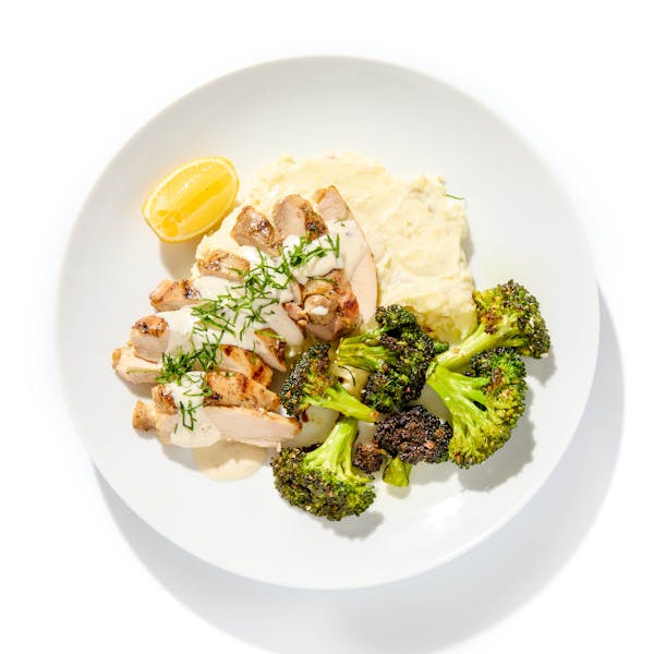 Chicken Alfredo with Truffle Mashed Potatoes