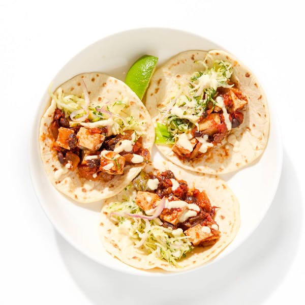 Spicy Chipotle Black Bean & Tofu Tacos