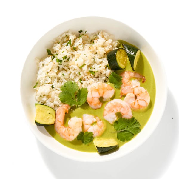 Shrimp in Mole Verde